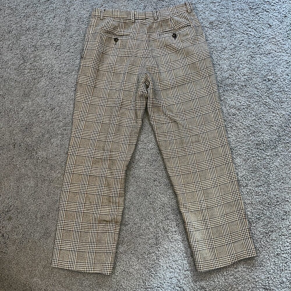 Vintage Michel Axel Paris Wool Plaid Pants - EU 50 - Classic Glen Plaid - VGUC - Picture 5 of 11